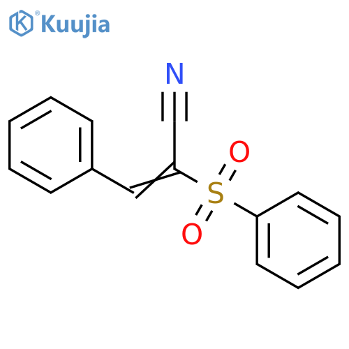 2-Propenenitrile, 3-phenyl-2-(phenylsulfonyl)- structure