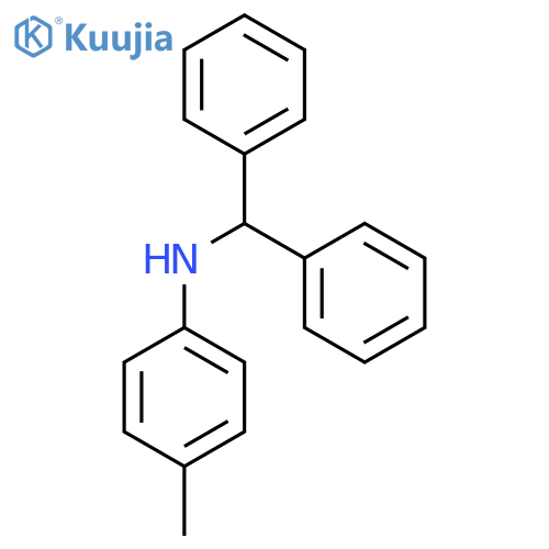 N-(diphenylmethyl)-4-methylaniline structure