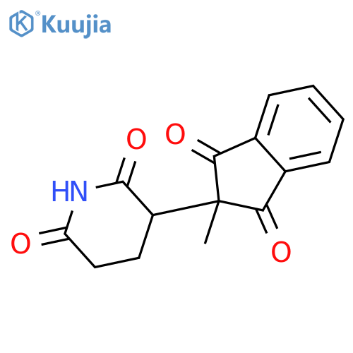 2,6-Piperidinedione,3-(2,3-dihydro-2-methyl-1,3-dioxo-1H-inden-2-yl)- structure
