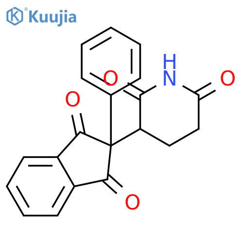 3-(1,3-dioxo-2-phenylinden-2-yl)piperidine-2,6-dione structure