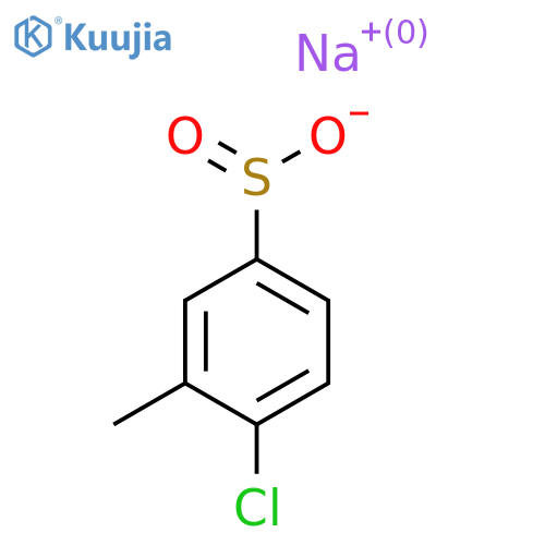 Sodium 4-chloro-3-methylbenzene-1-sulfinate structure