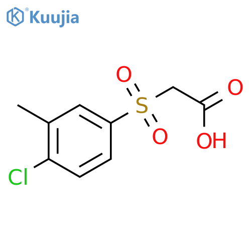 Acetic acid, [(4-chloro-3-methylphenyl)sulfonyl]- structure