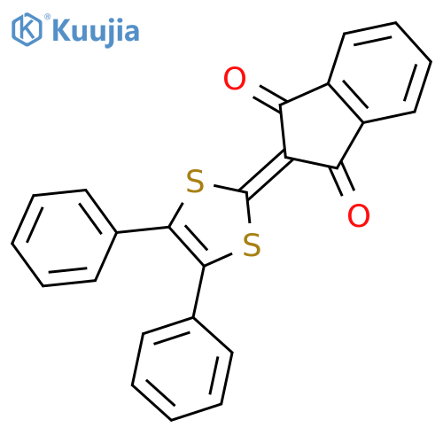 1H-INDENE-1,3(2H)-DIONE, 2-(4,5-DIPHENYL-1,3-DITHIOL-2-YLIDENE)- structure