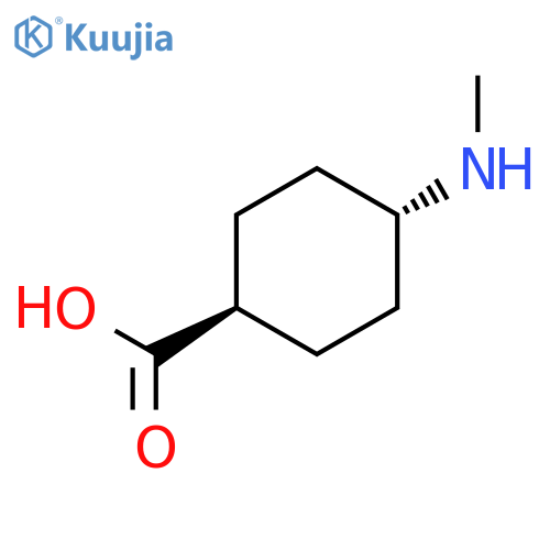 CYCLOHEXANECARBOXYLIC ACID, 4-(METHYLAMINO)-, TRANS- structure