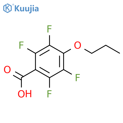 Benzoic acid, 2,3,5,6-tetrafluoro-4-propoxy- structure