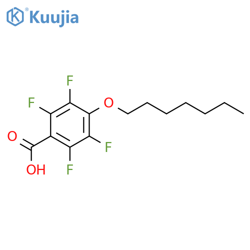 Benzoic acid, 2,3,5,6-tetrafluoro-4-(heptyloxy)- structure