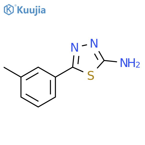 5-(3-methylphenyl)-1,3,4-thiadiazol-2-amine structure