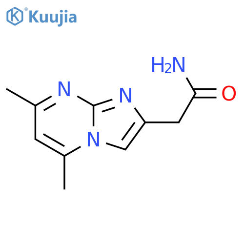 Imidazo[1,2-a]pyrimidine-2-acetamide, 5,7-dimethyl- structure