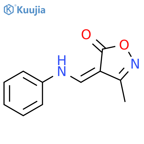 5(4H)-Isoxazolone, 3-methyl-4-[(phenylamino)methylene]-, (4Z)- structure