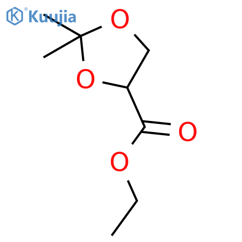1,3-DIOXOLANE-4-CARBOXYLIC ACID, 2,2-DIMETHYL-, ETHYL ESTER structure