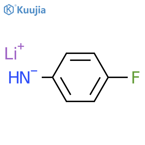 Benzenamine, 4-fluoro-, monolithium salt structure