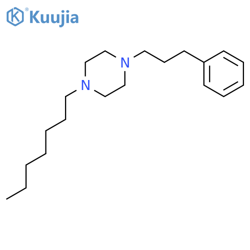 Piperazine, 1-heptyl-4-(3-phenylpropyl)- structure