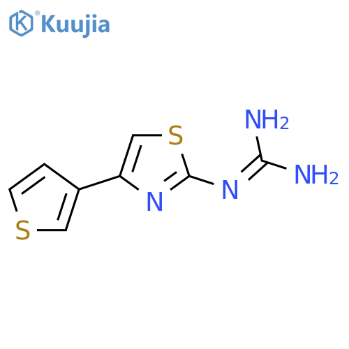 N-4-(3-Thienyl)-1,3-thiazol-2-ylguanidine structure