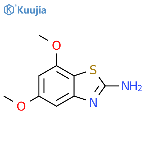 5,7-DIMETHOXY-1,3-BENZOTHIAZOL-2-AMINE structure