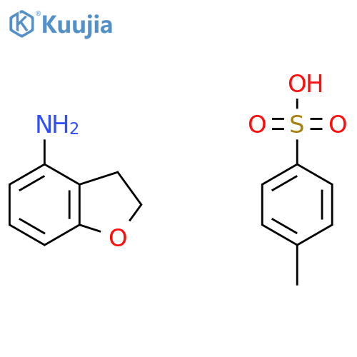 4-Amino-2,3-dihydrobenzofuran tosic Acid salt aka 2,3-dihydrobenzofuran-4-amine 4-methylbenzenesulfonate structure