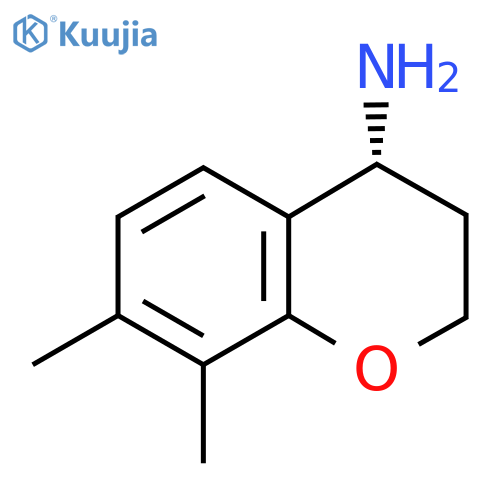 (4R)-7,8-dimethyl-3,4-dihydro-2H-1-benzopyran-4-amine structure
