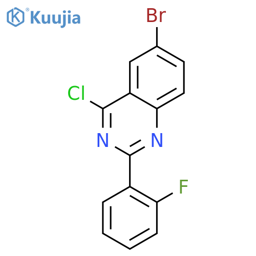 6-Bromo-4-chloro-2-(2-fluorophenyl)quinazoline structure