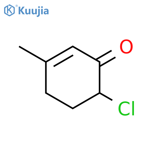 6-chloro-3-methylcyclohex-2-en-1-one structure