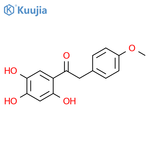 2-(4-Methoxyphenyl)-1-(2,4,5-trihydroxyphenyl)ethanone structure