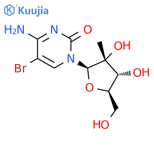 CYTIDINE, 5-BROMO-2'-C-METHYL- structure