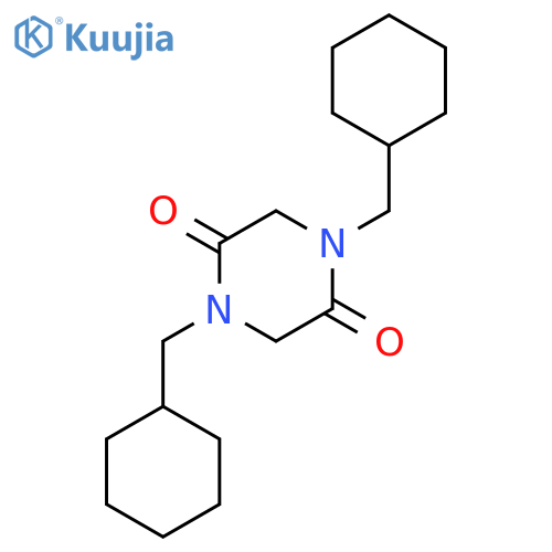 2,5-PIPERAZINEDIONE, 1,4-BIS(CYCLOHEXYLMETHYL)- structure