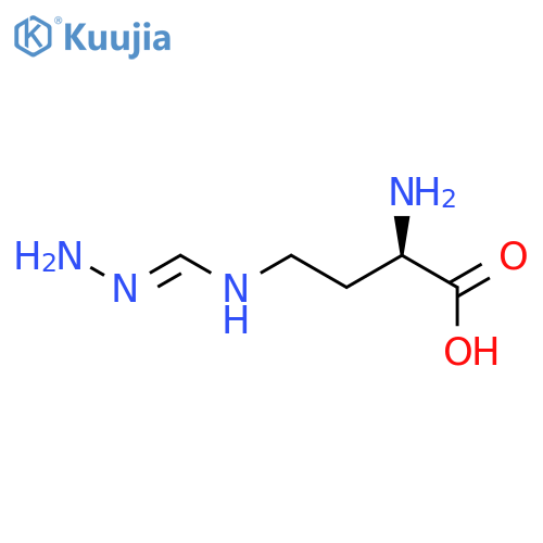 BUTANOIC ACID, 2-AMINO-4-[(AMINOIMINOMETHYL)AMINO]-, (2R)- structure