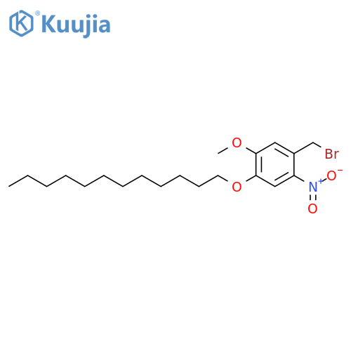 Benzene, 1-(bromomethyl)-4-(dodecyloxy)-5-methoxy-2-nitro- structure
