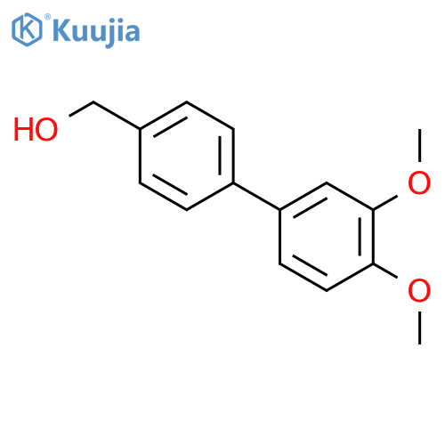 [1,1'-Biphenyl]-4-methanol,3',4'-dimethoxy- structure