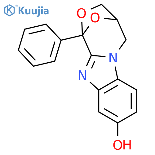 1-phenyl-4,5-dihydro-1H,3H-1,4-epoxy[1,4]oxazepino[4,3-a]benzimidazol-9-ol structure
