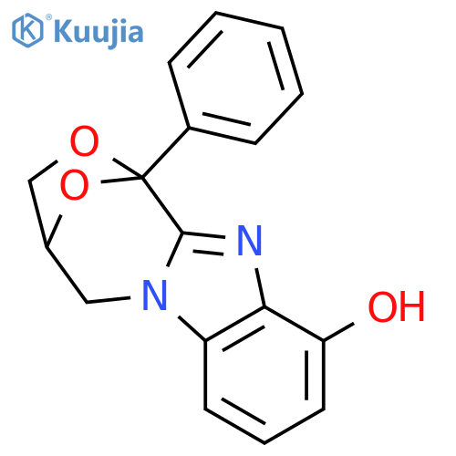 1,4-Epoxy-1H,3H-[1,4]oxazepino[4,3-a]benzimidazol-10-ol,4,5-dihydro-1-phenyl- structure