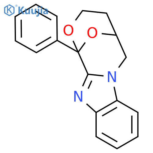 1-phenyl-3,4,5,6-tetrahydro-1H-1,5-epoxy[1,4]oxazocino[4,3-a]benzimidazole structure