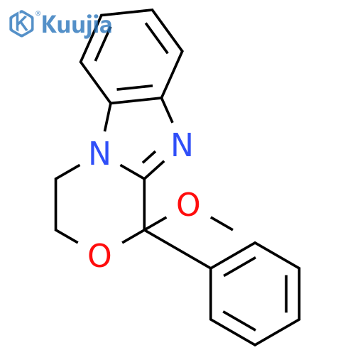 1-methoxy-1-phenyl-3,4-dihydro-1H-[1,4]oxazino[4,3-a]benzimidazole structure
