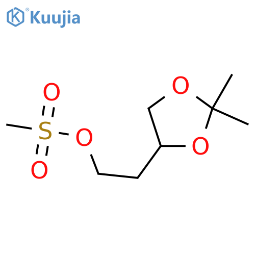 2-(2,2-DIMETHYL-1,3-DIOXOLAN-4-YL)ETHYL METHANESULFONATE structure