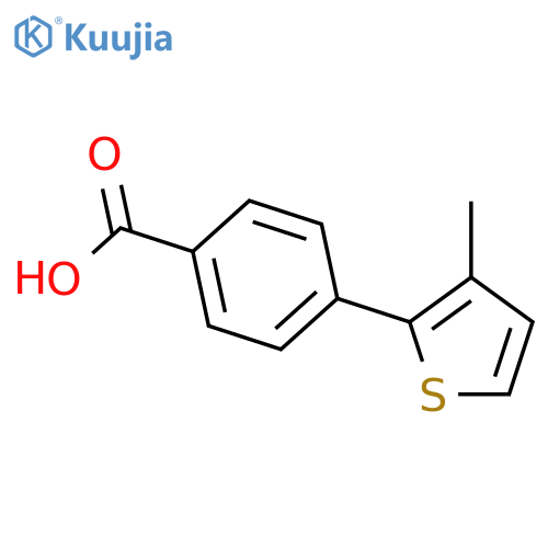 Benzoic acid,4-(3-methyl-2-thienyl)- structure