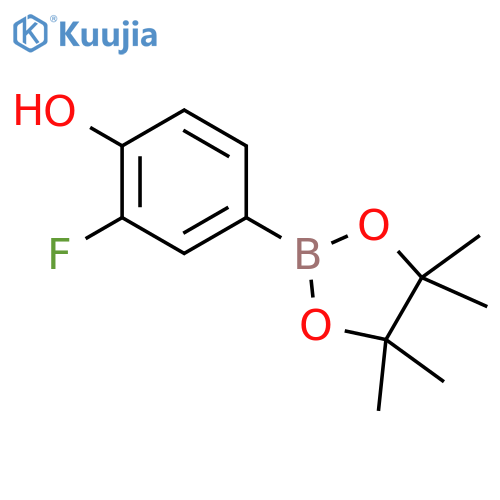 3-Fluoro-4-hydroxyphenylboronic acid, pinacol ester structure