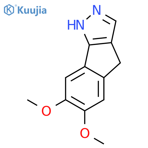 Indeno[1,2-c]pyrazole, 1,4-dihydro-6,7-dimethoxy- structure