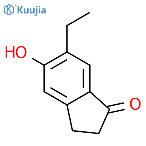 6-Ethyl-5-hydroxy-2,3-dihydro-1H-inden-1-one structure