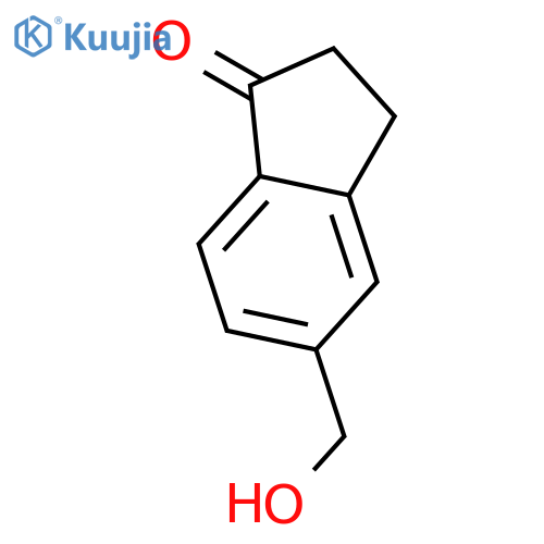 1H-Inden-1-one, 2,3-dihydro-5-(hydroxymethyl)- structure