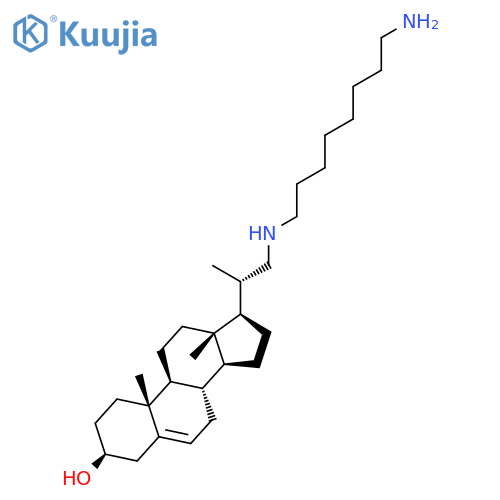 Pregn-5-en-3-ol, 21-[(8-aminooctyl)amino]-20-methyl-, (3b,20S)- structure