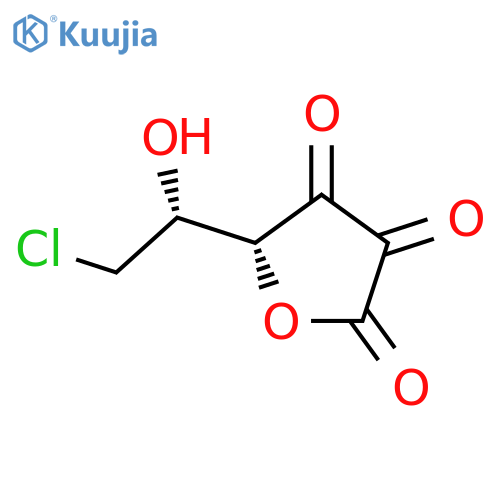 L-threo-2,3-Hexodiulosonicacid, 6-chloro-6-deoxy-, g-lactone (9CI) structure