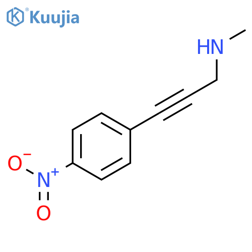 2-PROPYN-1-AMINE, N-METHYL-3-(4-NITROPHENYL)- structure