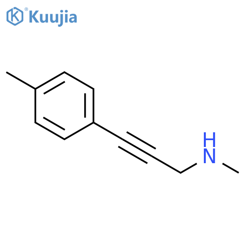 2-PROPYN-1-AMINE, N-METHYL-3-(4-METHYLPHENYL)- structure