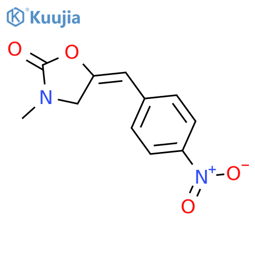 2-Oxazolidinone, 3-methyl-5-[(4-nitrophenyl)methylene]- structure