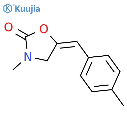 2-Oxazolidinone, 3-methyl-5-[(4-methylphenyl)methylene]- structure