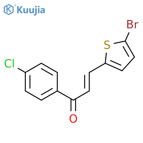 2-Propen-1-one, 3-(5-bromo-2-thienyl)-1-(4-chlorophenyl)- structure