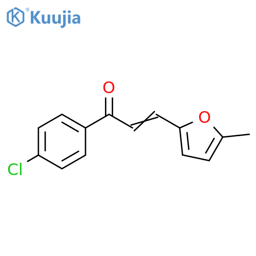 (2E)-1-(4-chlorophenyl)-3-(5-methylfuran-2-yl)prop-2-en-1-one structure