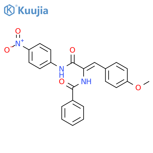 Benzamide,N-[2-(4-methoxyphenyl)-1-[[(4-nitrophenyl)amino]carbonyl]ethenyl]- structure