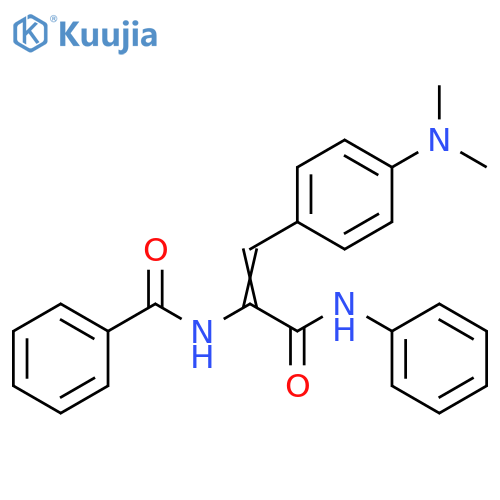 Benzamide,N-[2-[4-(dimethylamino)phenyl]-1-[(phenylamino)carbonyl]ethenyl]- structure