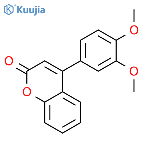 2H-1-BENZOPYRAN-2-ONE, 4-(3,4-DIMETHOXYPHENYL)- structure