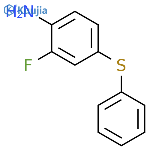 Benzenamine, 2-fluoro-4-(phenylthio)- structure